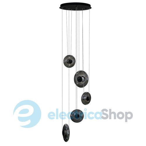Подвесной светильник AZzardo ANDORA PENDANT 5 3-STEP DIMM SMOKY AZ6887