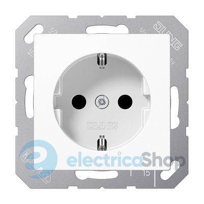 Розетка SCHUKO 230V/16A ECO PROFI EP1420WWM, колір білий матовий