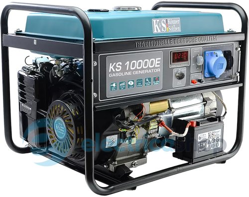 Бензиновий генератор 8кВт/230V Könner&Söhnen KS 10000E, електричний старт