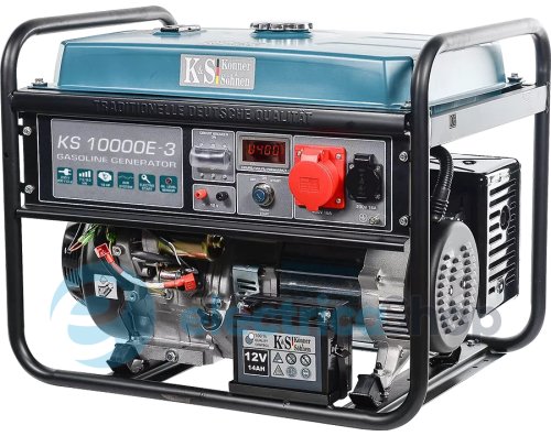 Бензиновый генератор 8кВт/400V Könner&Söhnen KS 10000E-3, электрический.старт