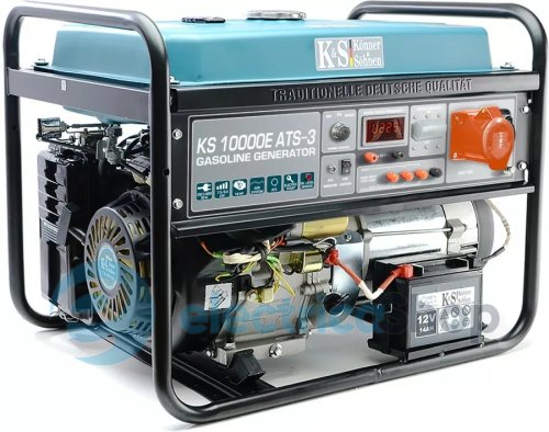 Бензиновый генератор 8кВт/400V Könner&Söhnen KS 10000E-3 ATS, ручной/електро/авто запуск