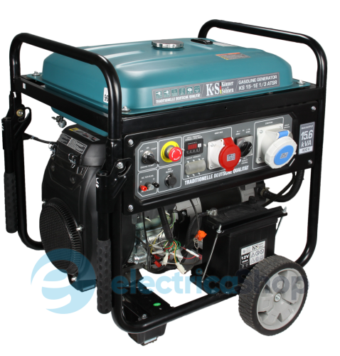 Бензиновый генератор 11,5кВт/230V (15,6кВт/400V) Könner&Söhnen KS 15-1E 1/3 ATSR, ручной/електро/авто запуск