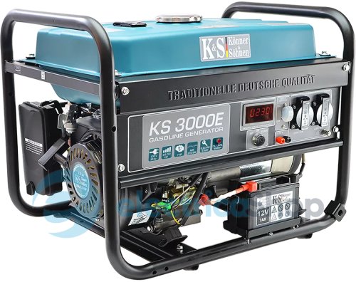 Бензиновий генератор 3кВт/230V Könner&Söhnen KS 3000E, електричний старт