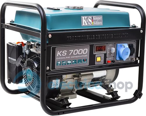 Бензиновый генератор 5,5кВт/230V Könner&Söhnen KS 7000, ручной старт