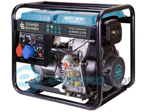 Дизельный генератор 5,5кВт/230V (6,5кВт/400V) Könner&Söhnen KS 8100HDE-1/3 ATSR (EURO V), ручной/електро/авто запуск