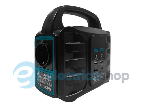 Портативна електростанція 100Вт, літій-іонна, Könner&Söhnen KS 100PS