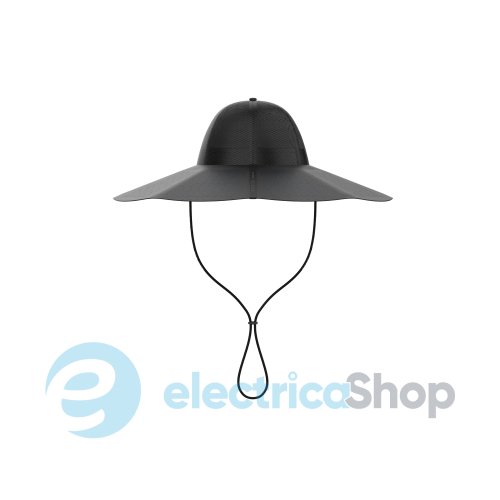 Сонячний капелюх EcoFlow Power Hat 12 Вт, 2*USB, чорна, розмір М-L (56-58 см)
