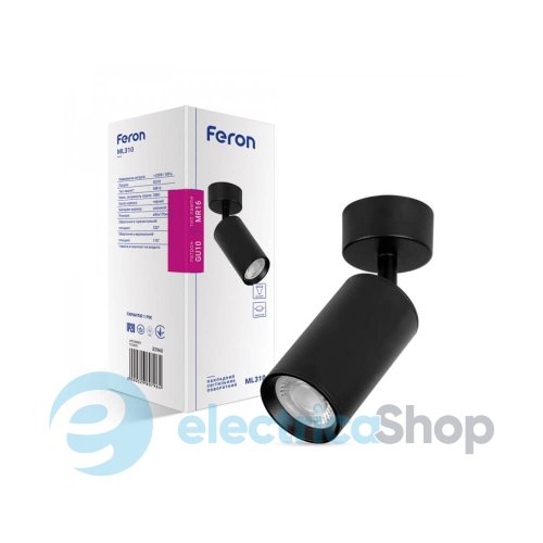 Світильник-спот Feron ML310 чорний поворотний