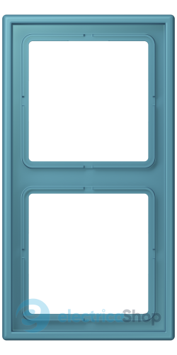 Рамка 2-постовая Jung LS990 LC982212 дюропласт, céruléen vif (32031)
