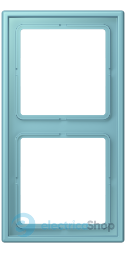 Рамка 2-постовая Jung LS990 LC982213 дюропласт, céruléen moyen (32032)