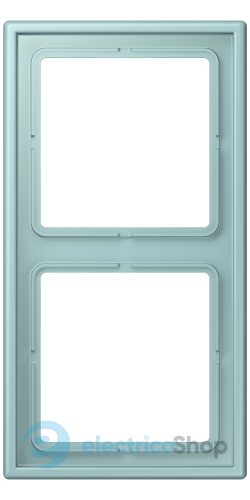 Рамка 2-постовая Jung LS990 LC982214 дюропласт, céruléen clair (32033)