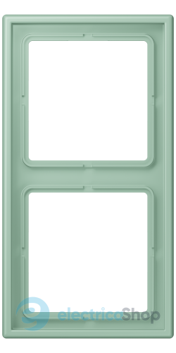 Рамка 2-постовая Jung LS990 LC982217 дюропласт, vert anglais clair (32041)