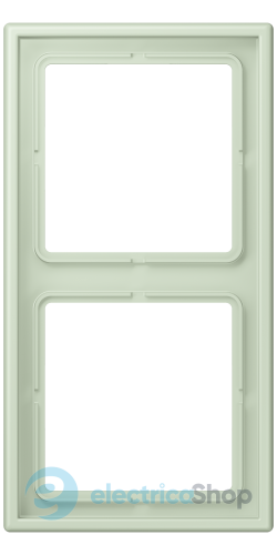 Рамка 2-постовая Jung LS990 LC982218 дюропласт, vert anglais pâle (32042)