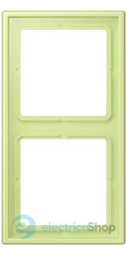 Рамка 2-постовая Jung LS990 LC982222 дюропласт, vert jaune clair (32053)
