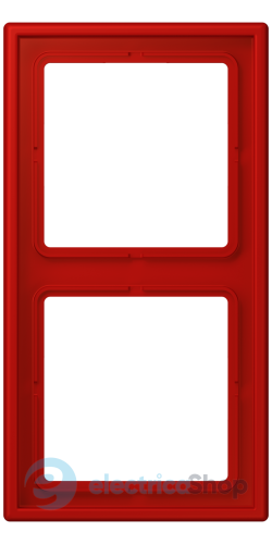 Рамка 2-постовая Jung LS990 LC982227 дюропласт, rouge vermillon 31 (32090)