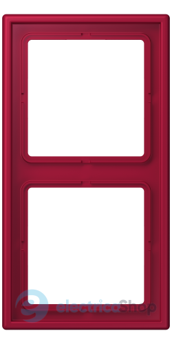 Рамка 2-постовая Jung LS990 LC982229 дюропласт, rouge carmin (32100)