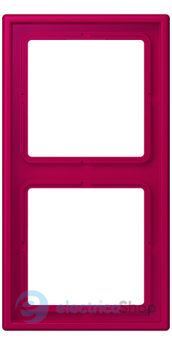 Рамка 2-постовая Jung LS990 LC982230 дюропласт, rouge rubia (32101)