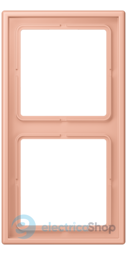 Рамка 2-постовая Jung LS990 LC982231 дюропласт, rose clair (32102)