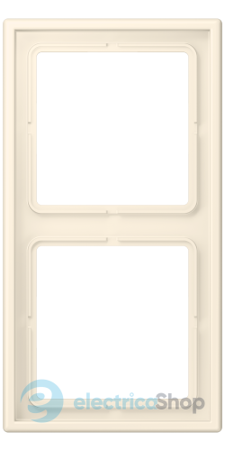 Рамка 2-постовая Jung LS990 LC982245 дюропласт, blanc ivoire (4320B)