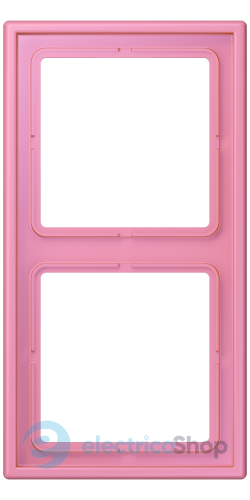 Рамка 2-постовая Jung LS990 LC982246 дюропласт, rose vif (4320C)
