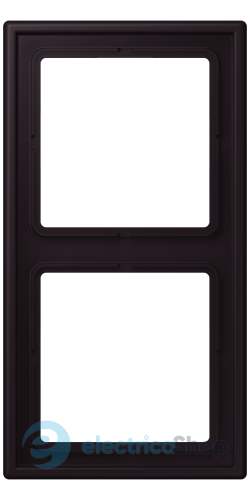 Рамка 2-постовая Jung LS990 LC982248 дюропласт, noir d'ivoire (4320E)