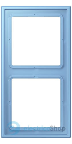 Рамка 2-постовая Jung LS990 LC982256 дюропласт, bleu céruléen 59 (4320N)