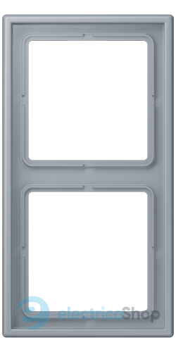 Рамка 2-постовая Jung LS990 LC982257 дюропласт, gris clair 59 (4320O)