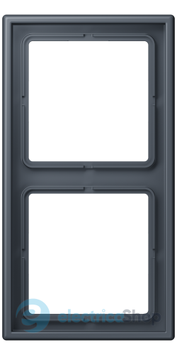 Рамка 2-постовая Jung LS990 LC982262 дюропласт, gris foncé (4320U)