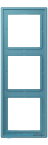 Рамка 3-постовая Jung LS990 LC983212 дюропласт, céruléen vif (32031)