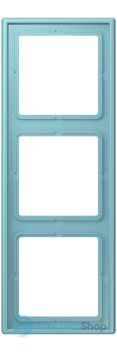 Рамка 3-постовая Jung LS990 LC983213 дюропласт, céruléen moyen (32032)