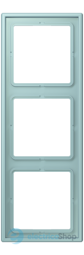 Рамка 3-постовая Jung LS990 LC983214 дюропласт, céruléen clair (32033)