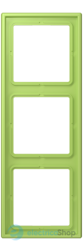 Рамка 3-постовая Jung LS990 LC983221 дюропласт, vert clair (32052)