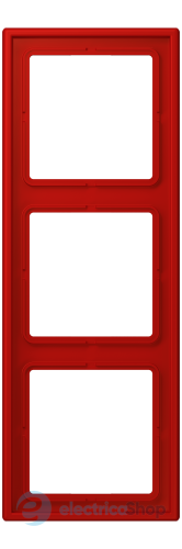 Рамка 3-постовая Jung LS990 LC983227 дюропласт, rouge vermillon 31 (32090)