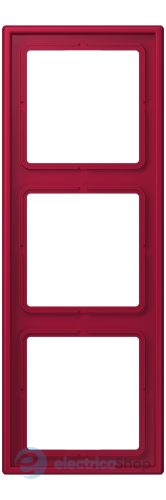 Рамка 3-постовая Jung LS990 LC983229 дюропласт, rouge carmin (32100)
