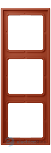 Рамка 3-постовая Jung LS990 LC983232 дюропласт, l'ocre rouge (32110)