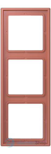 Рамка 3-постовая Jung LS990 LC983236 дюропласт, terre sienne brique (32121)