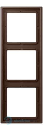 Рамка 3-постовая Jung LS990 LC983239 дюропласт, terre d’ombre brûlée 31 (32130)