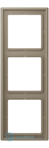 Рамка 3-постовая Jung LS990 LC983242 дюропласт, ombre naturelle moyenne (32141)