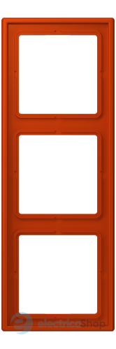 Рамка 3-постовая Jung LS990 LC983244 дюропласт, rouge vermillon 59 (4320A)