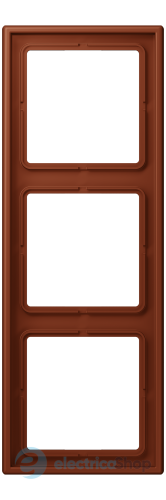 Рамка 3-постовая Jung LS990 LC983247 дюропласт, terre sienne brûlée 59 (4320D)