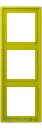 Рамка 3-постовая Jung LS990 LC983249 дюропласт, vert olive vif (4320F)