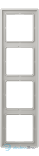 Рамка 4-постовая Jung LS990 LC984205 дюропласт, gris clair 31 (32013)