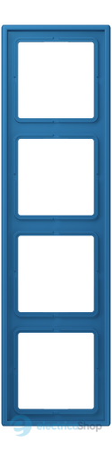 Рамка 4-постовая Jung LS990 LC984211 дюропласт, bleu céruléen 31 (32030)
