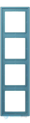 Рамка 4-постовая Jung LS990 LC984212 дюропласт, céruléen vif (32031)