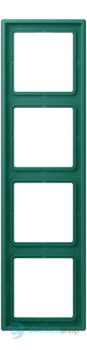 Рамка 4-постовая Jung LS990 LC984216 дюропласт, vert anglais (32040)