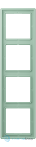 Рамка 4-постовая Jung LS990 LC984217 дюропласт, vert anglais clair (32041)