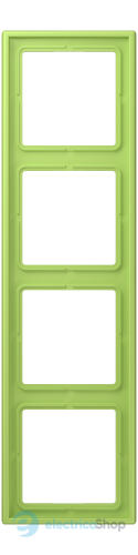 Рамка 4-постовая Jung LS990 LC984221 дюропласт, vert clair (32052)