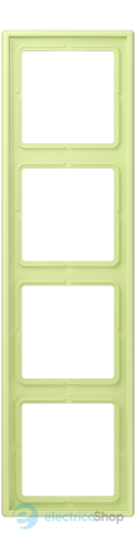 Рамка 4-постовая Jung LS990 LC984222 дюропласт, vert jaune clair (32053)