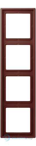 Рамка 4-постовая Jung LS990 LC984235 дюропласт, terre sienne brûlée 31 (32120)