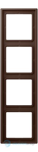 Рамка 4-постовая Jung LS990 LC984239 дюропласт, terre d’ombre brûlée 31 (32130)